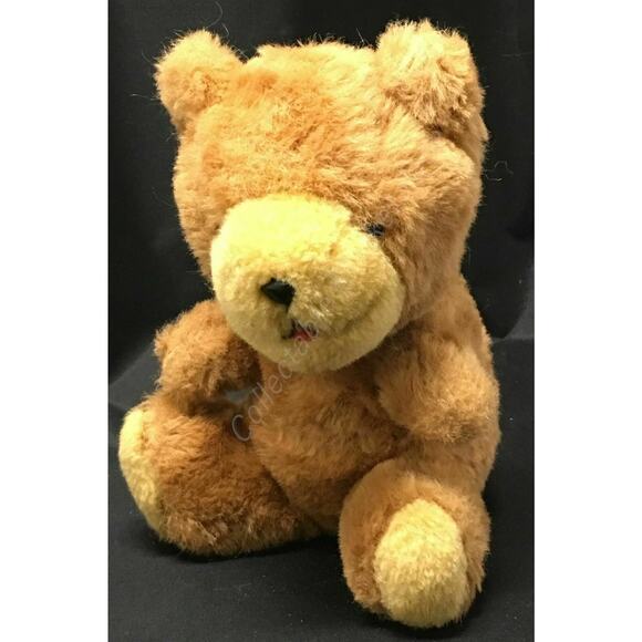 Vintage 8" Sitting Trudy Brown Teddy Bear Plush Stuffed Animal - Picture 1 of 6